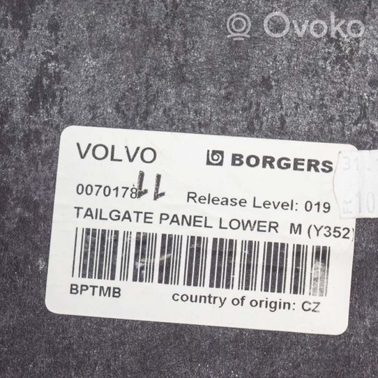 Volvo V60 Poszycie / Tapicerka tylnej klapy bagażnika 31271727