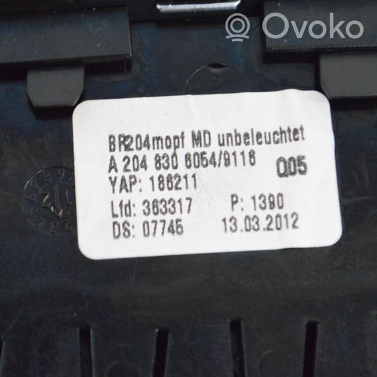 Mercedes-Benz C W204 Rivestimento del vano portaoggetti del cruscotto A2048309116