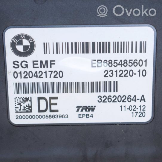 BMW 5 F10 F11 Moduł / Sterownik hamulca postojowego EMF 0120421720