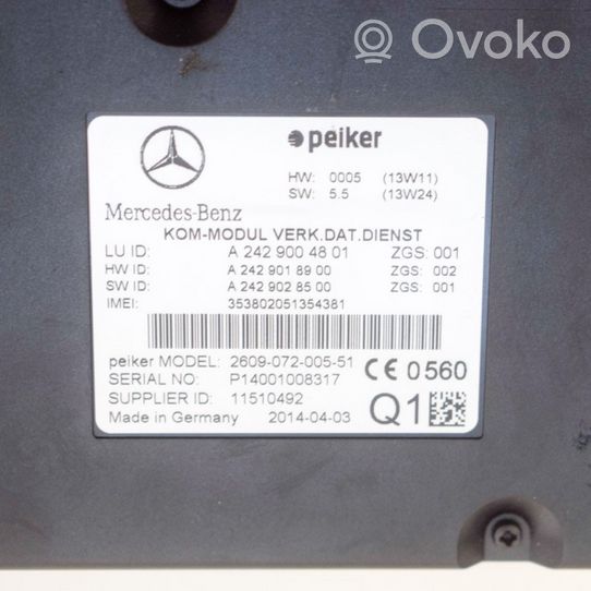 Mercedes-Benz E A207 Altri dispositivi A2429018900