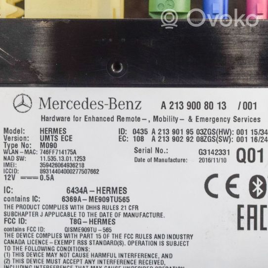 Mercedes-Benz C AMG W205 Moduł / Sterownik Bluetooth A2139019503