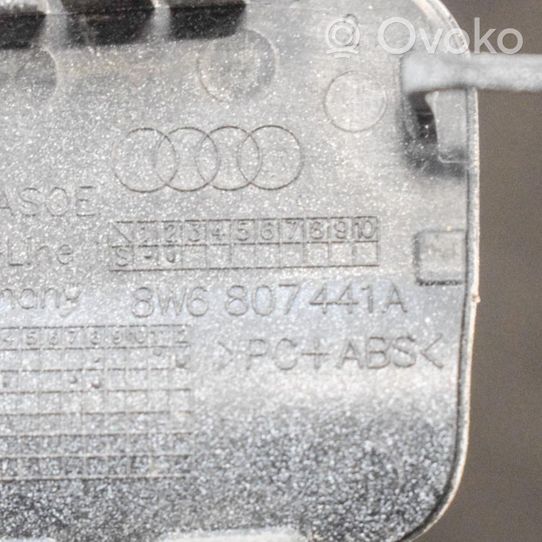 Audi A5 Zaślepka haka holowniczego zderzaka tylnego 8W6807441A
