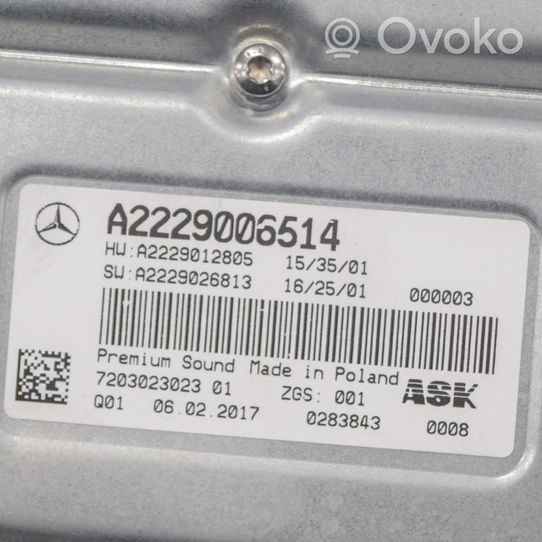Mercedes-Benz GLC X253 C253 Kit sistema audio A2229006514