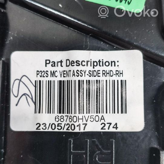 Nissan Qashqai Kojelaudan tuuletussuuttimen suojalista 687604EA0A