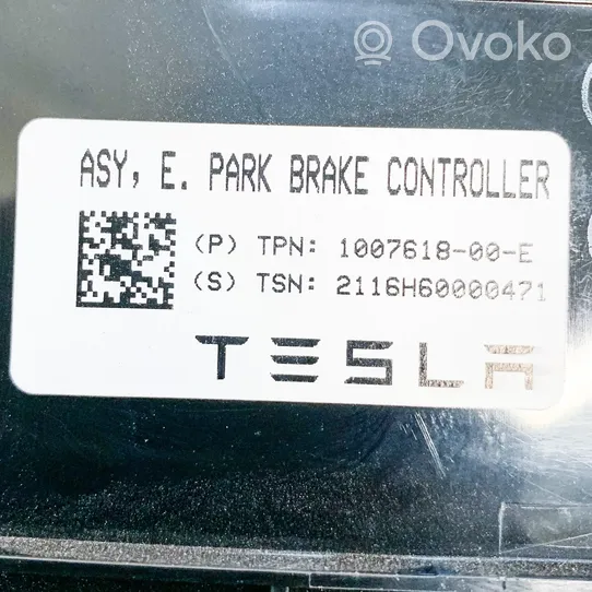 Tesla Model X Unidad de control/módulo EMF del freno trasero 100761800E