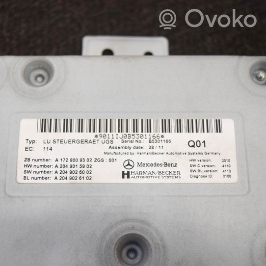 Mercedes-Benz C W204 Navigacijos (GPS) valdymo blokas A2049026002