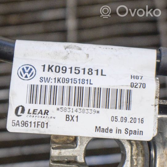 Audi Q3 8U Cavo negativo messa a terra (batteria) 1K0915181L