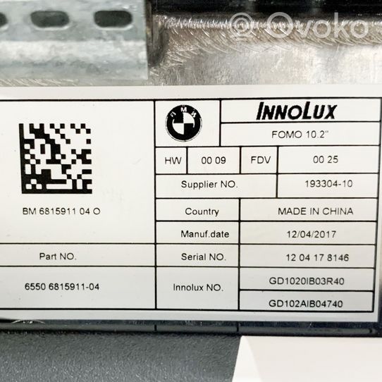 BMW X5 F15 Monitori/näyttö/pieni näyttö 6815911