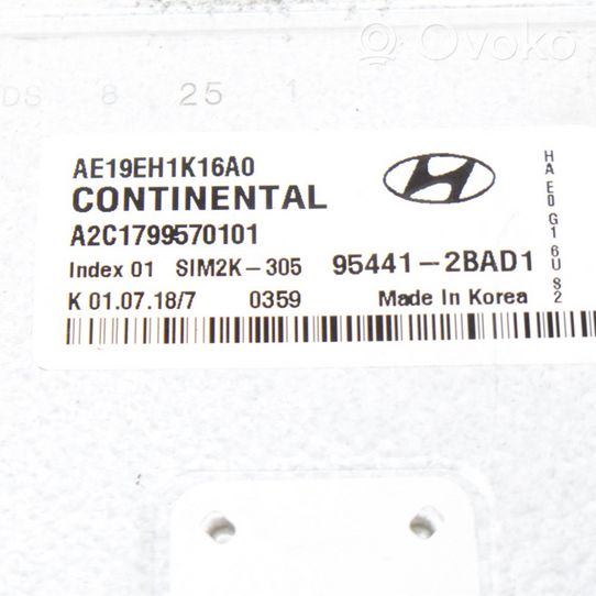 Hyundai Ioniq Moottorin ohjainlaite/moduuli 954412BAD1