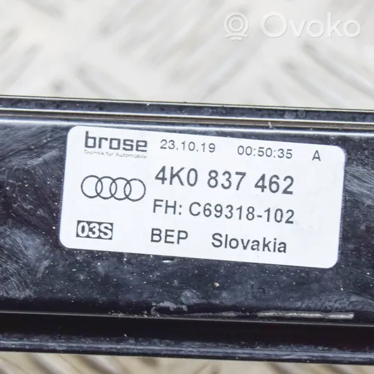 Audi A6 S6 C8 4K Etuoven ikkunan nostin moottorilla 4K0837462