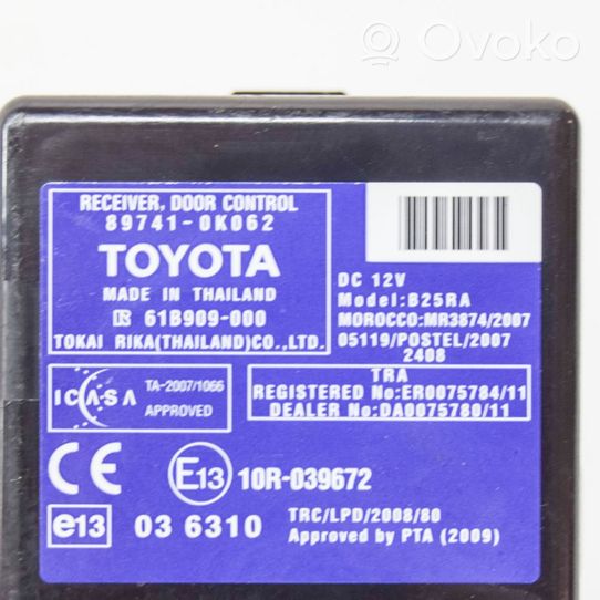 Toyota Hilux (AN10, AN20, AN30) Centralina/modulo chiusura centralizzata portiere 10R039672