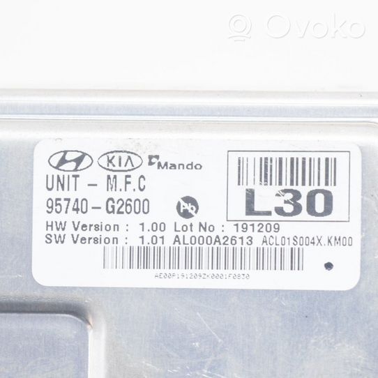 Hyundai Ioniq Kamera zderzaka przedniego 95740G2600