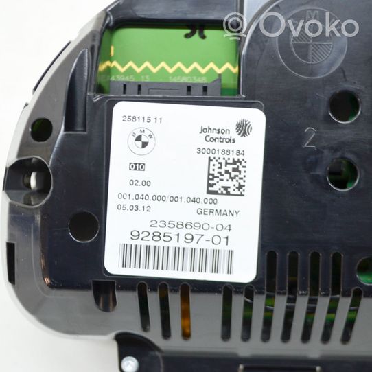 BMW 5 F10 F11 Tachimetro (quadro strumenti) 9285197