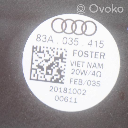 Audi Q3 F3 Garsiakalbis (-iai) priekinėse duryse 83A035415