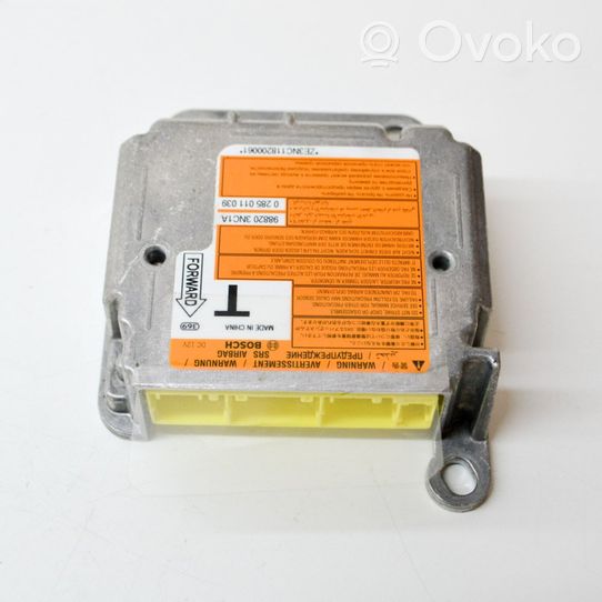 Nissan Leaf I (ZE0) Module de contrôle airbag 0285011039