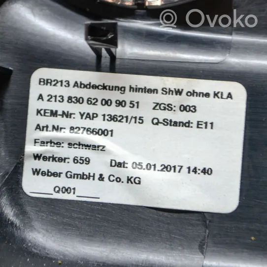 Mercedes-Benz E W213 Muu keskikonsolin (tunnelimalli) elementti A2138306200