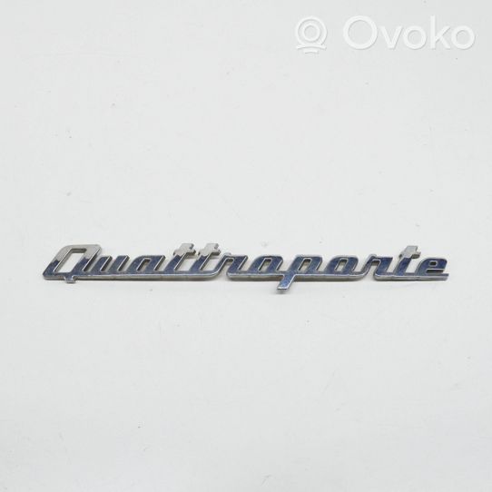 Maserati Quattroporte Manufacturers badge/model letters 