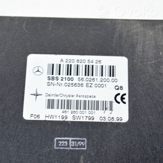 Mercedes-Benz S W220 Inne wyposażenie elektryczne A2208205426