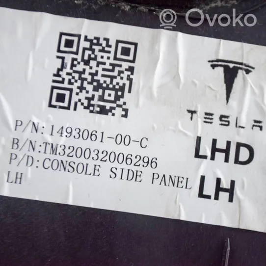 Tesla Model Y Kita centrinė konsolės (tunelio) detalė 149306100C