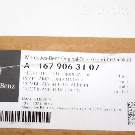 Mercedes-Benz GLE W167 Lampy tylnej klapy bagażnika A1679063107