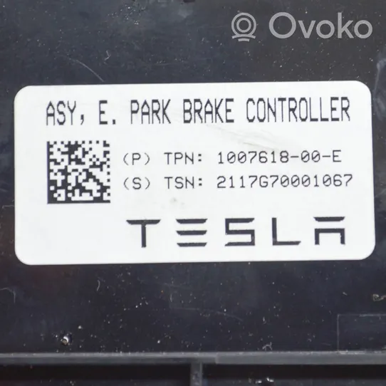 Tesla Model S Aizmugurējo bremžu (EMF) vadības bloks 100761800E