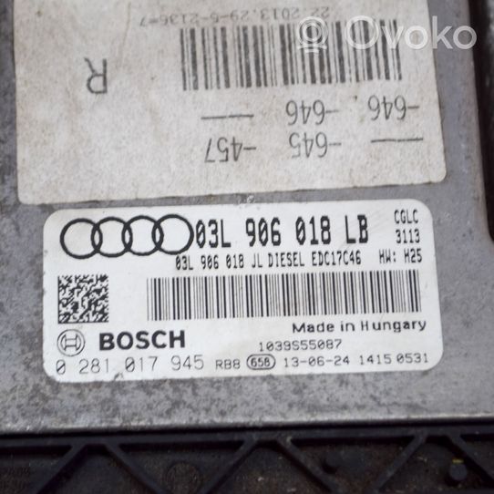 Audi A6 C7 Moottorin ohjainlaite/moduuli 03L906018LB