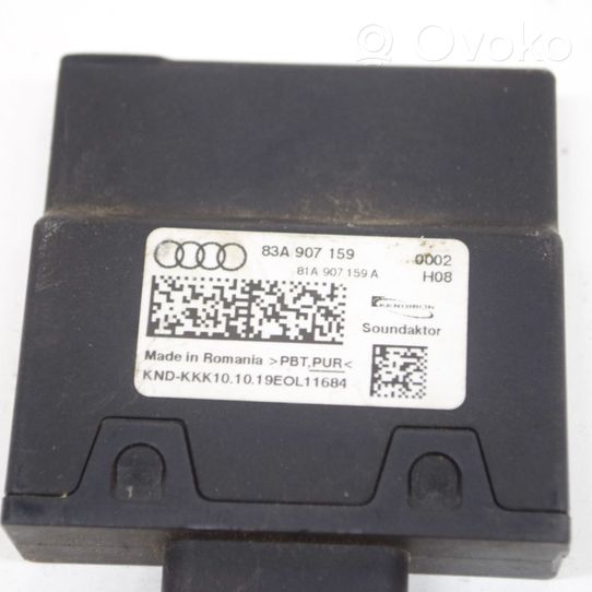 Audi Q3 F3 Muut laitteet 83A907159