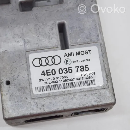 Audi A8 S8 D3 4E Altri dispositivi 4E0035785