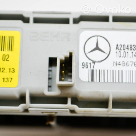 Mercedes-Benz E A207 Sähköinen ohjaamon lämmittimen säteilylämmitin N4867006