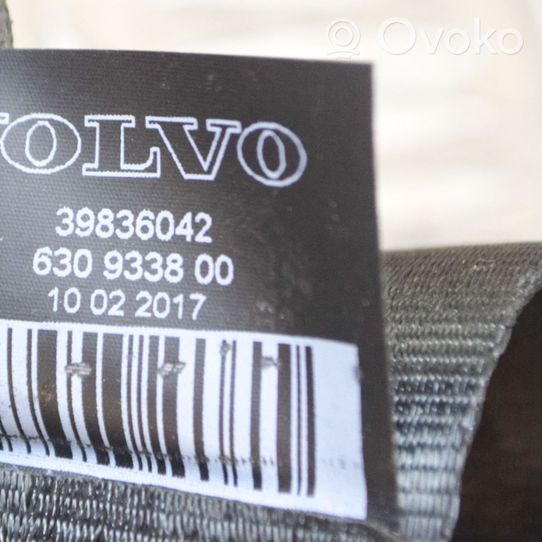 Volvo S90, V90 Takaistuimen turvavyö 39836042