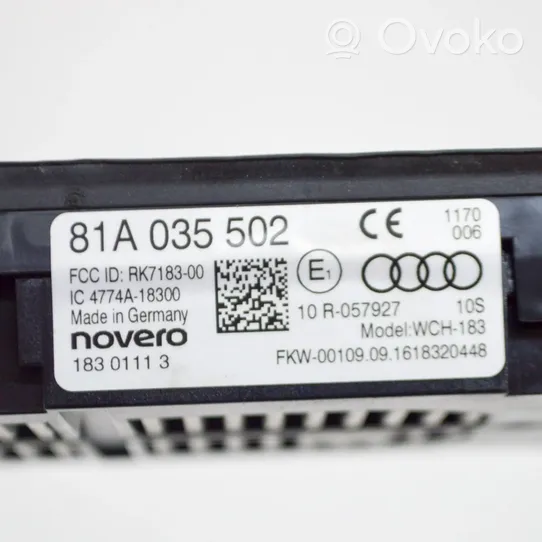 Audi A3 S3 8V Moduł ładowania bezprzewodowego 81A035502