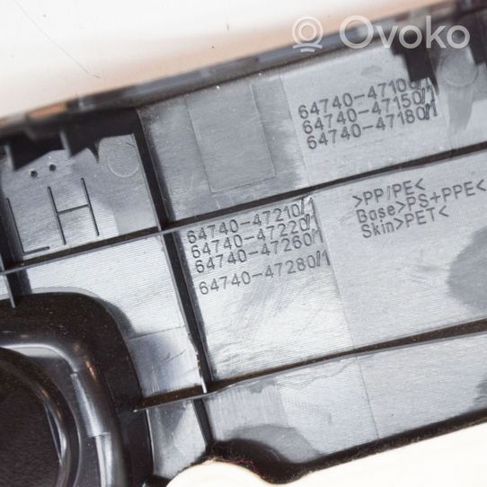 Toyota Prius (XW50) Panel embellecedor lado inferior del maletero/compartimento de carga 6474047210