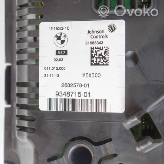 BMW X5 F15 Tachimetro (quadro strumenti) 2682578