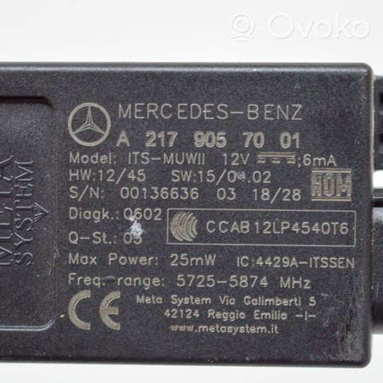 Mercedes-Benz C AMG W205 Antena aérea cómodo interior A2179057001