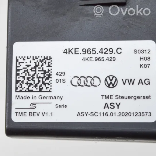 Audi E-tron GT Ilmastoinnin ohjainlaite 4KE965429C