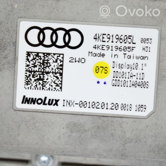 Audi E-tron GT Monitori/näyttö/pieni näyttö 4KE919605L