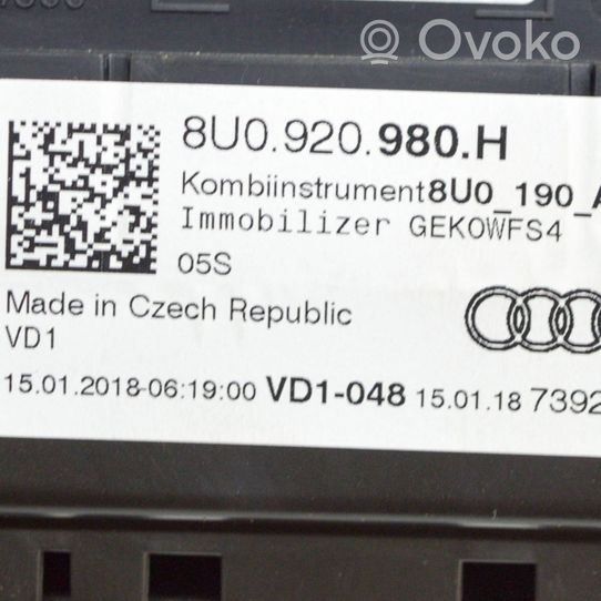 Audi Q3 8U Nopeusmittari (mittaristo) A2C99840300