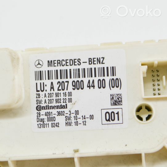 Mercedes-Benz E A207 Inne wyposażenie elektryczne A2079004400