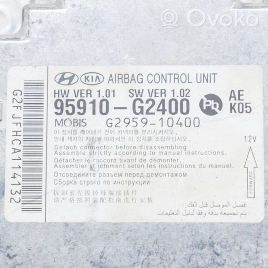 Hyundai Ioniq Module de contrôle airbag 95910G2400