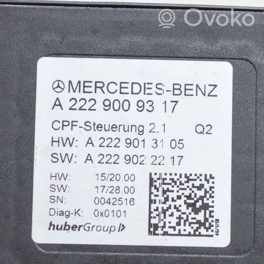 Mercedes-Benz GLC X253 C253 Module de contrôle vidéo A2229009317