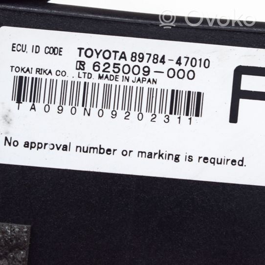 Toyota Prius (XW30) Centralina/modulo immobilizzatore 625009000