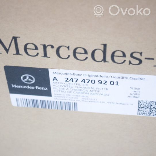 Mercedes-Benz CLA C118 X118 Filtr węglowy A2474709201