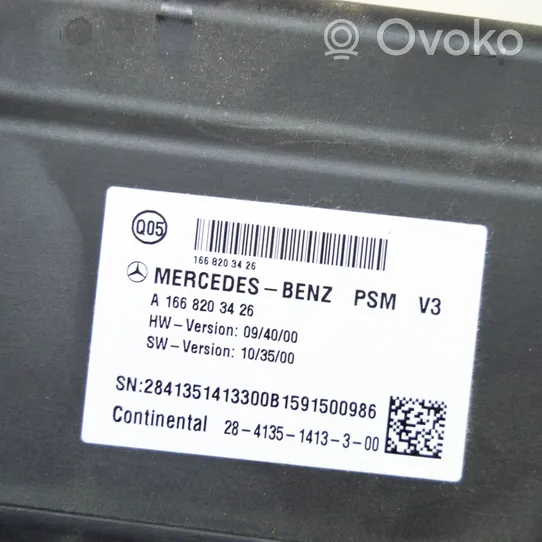 Mercedes-Benz GLE (W166 - C292) Modulo di controllo sedile A1668203426