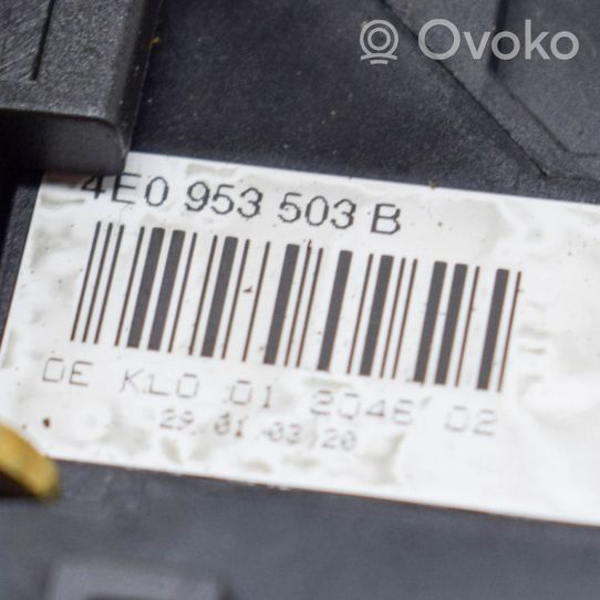 Audi A8 S8 D3 4E Pyyhkimen/suuntavilkun vipukytkin 4E0953521