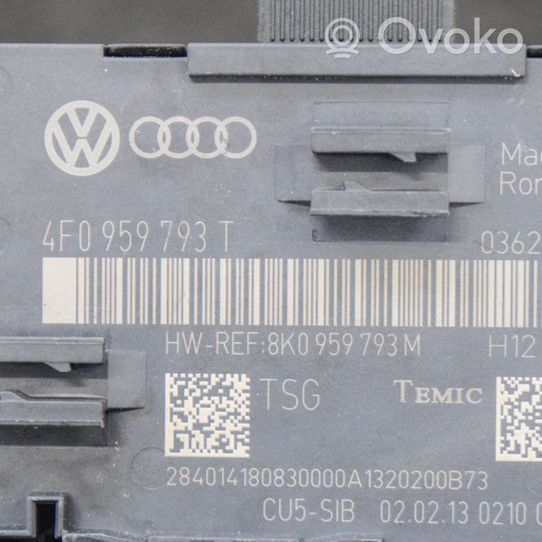 Audi Q7 4L Unité de commande module de porte 4F0959793T