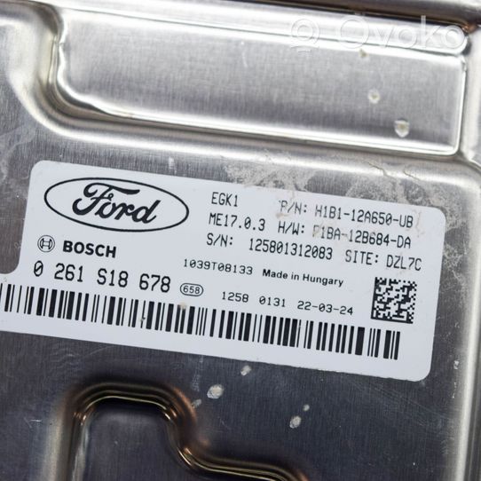 Ford Fiesta Calculateur moteur ECU H1B112A650UB