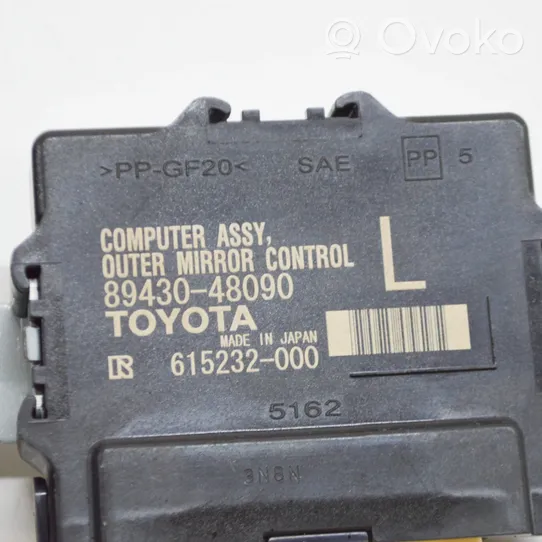 Lexus RX 450H Modulo di controllo degli specchietti retrovisori 8943048090