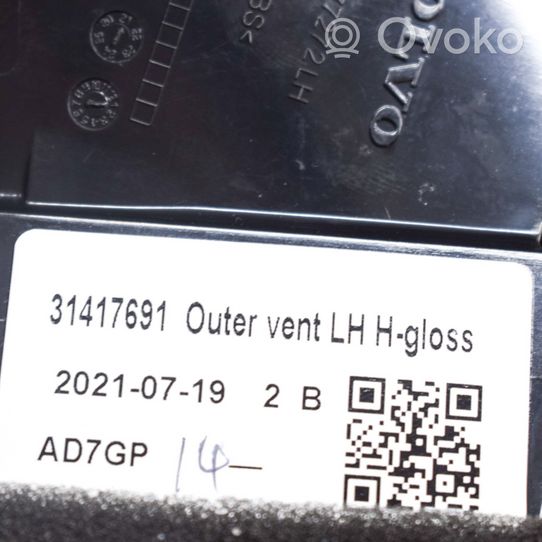 Volvo XC60 Dysze / Kratki nawiewu deski rozdzielczej 31417691