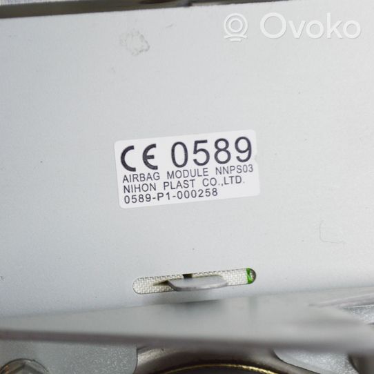 Nissan Leaf I (ZE0) Poduszka powietrzna Airbag pasażera 0589P1000258