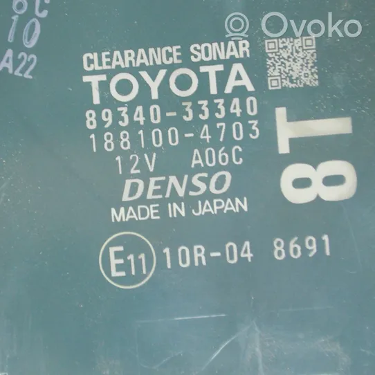 Toyota Camry VIII XV70  Autres dispositifs 8934033340